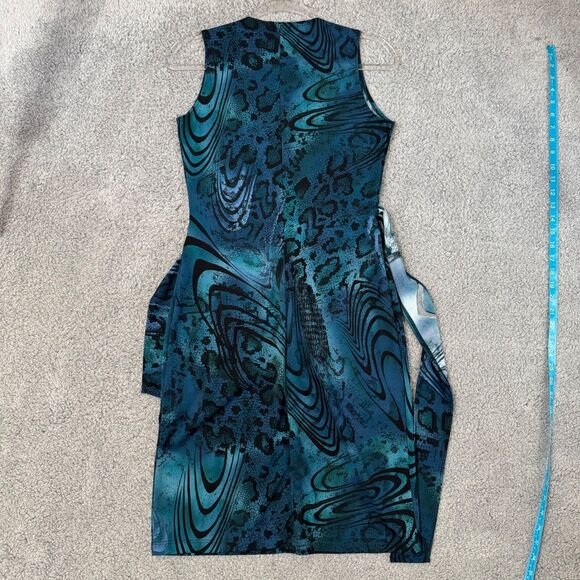 FLP Y2K Dress Small Whimsigoth Dark Feminine Witchy Snake Stretch Earthy Office - Picture 3 of 13